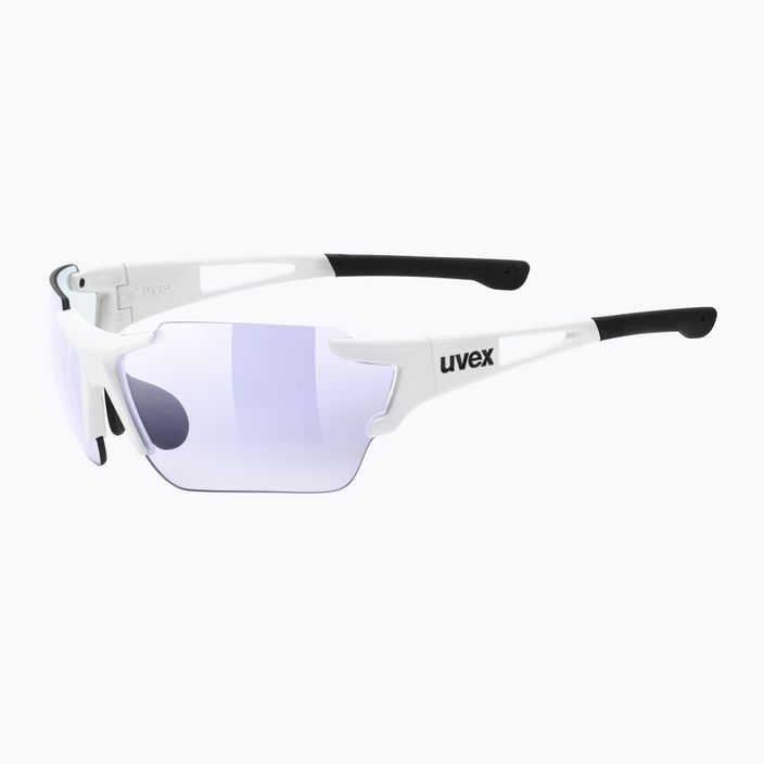 Occhiali da sole UVEX Sportstyle 803 Race V bianco/litemirror blu 5