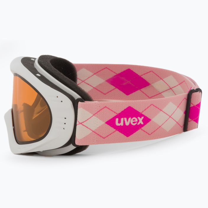 UVEX occhiali da sci Cevron white pink/lasergold lite clear 4