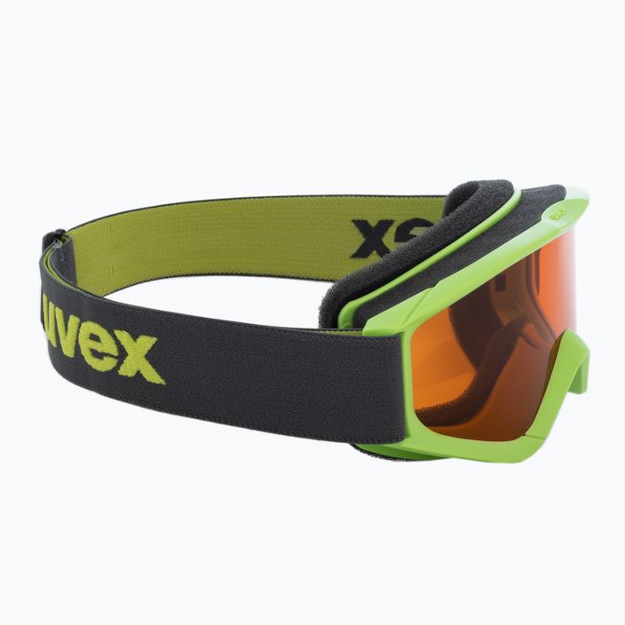 UVEX Occhiali da sci per bambini Speedy Pro verde chiaro/oro