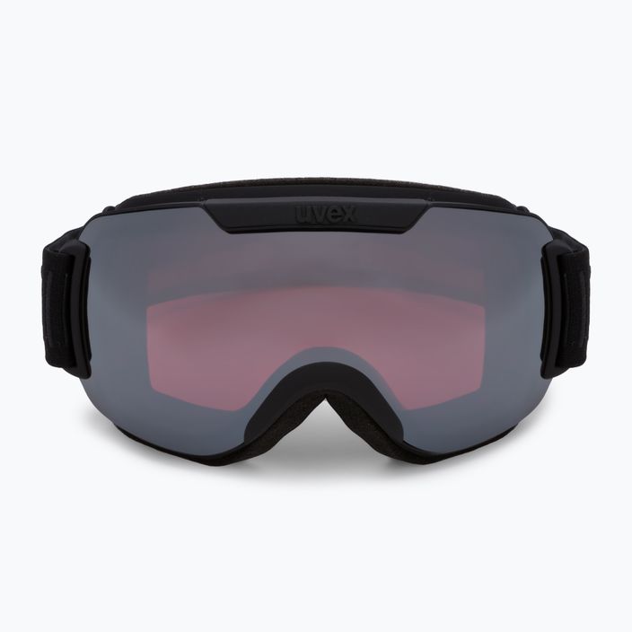 UVEX Downhill 2000 FM occhiali da sci nero opaco/specchio argento/rosa 2