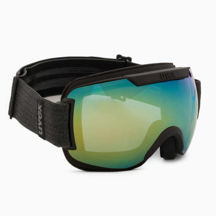 UVEX Downhill 2000 FM occhiali da sci nero opaco/specchio arancio blu