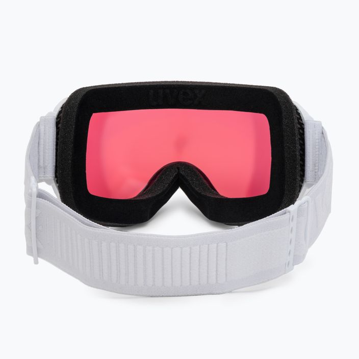 UVEX Downhill 2000 FM occhiali da sci bianco/rosa specchiato 3