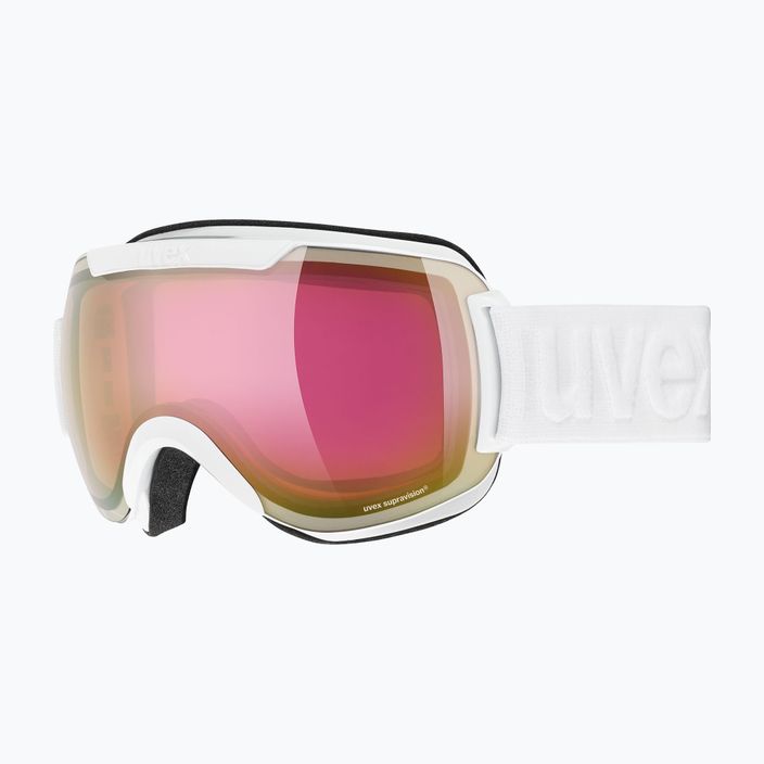 UVEX Downhill 2000 FM occhiali da sci bianco/rosa specchiato 6