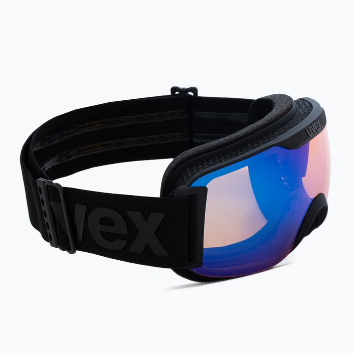 UVEX Downhill 2000 S CV occhiali da sci nero opaco/blu specchiato colourvision giallo