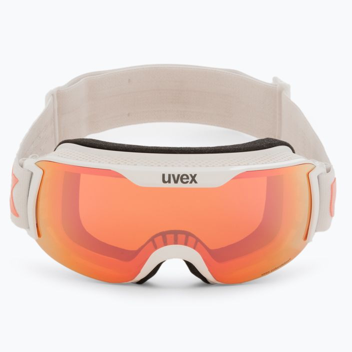 UVEX Downhill 2000 S CV occhiali da sci bianco/rosa specchiato arancione 2