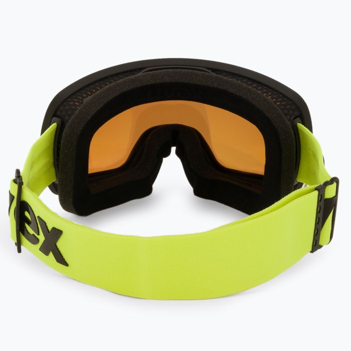 UVEX Compact FM occhiali da sci nero opaco/arancio specchiato 3