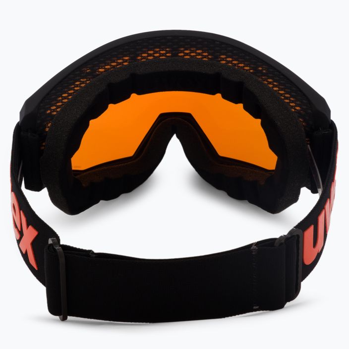 UVEX Athletic CV occhiali da sci nero opaco/blu specchiato colourvision arancione 3