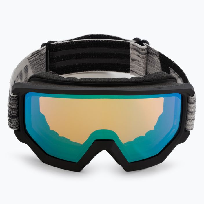 UVEX Athletic occhiali da sci FM 2021 nero opaco/verde specchio lasergold lite 2