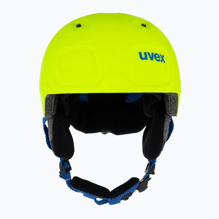 Casco da sci per bambini UVEX Manic Pro giallo neon 2