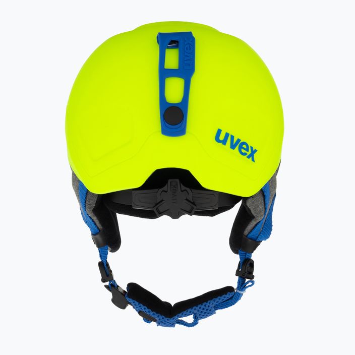 Casco da sci per bambini UVEX Manic Pro giallo neon 3