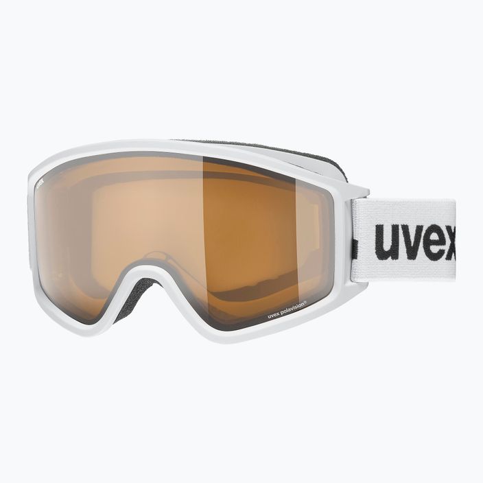 UVEX occhiali da sci G.gl 3000 P bianco opaco/polavision marrone chiaro 6