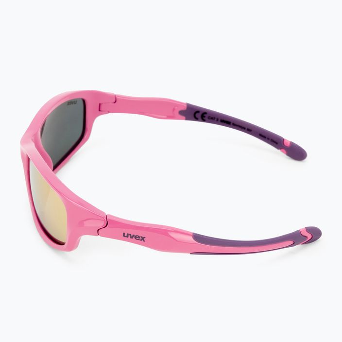 UVEX occhiali da sole per bambini Sportstyle 507 rosa viola/rosa specchiato 4
