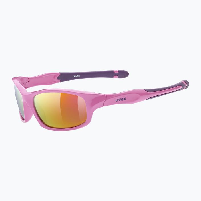 UVEX occhiali da sole per bambini Sportstyle 507 rosa viola/rosa specchiato 5