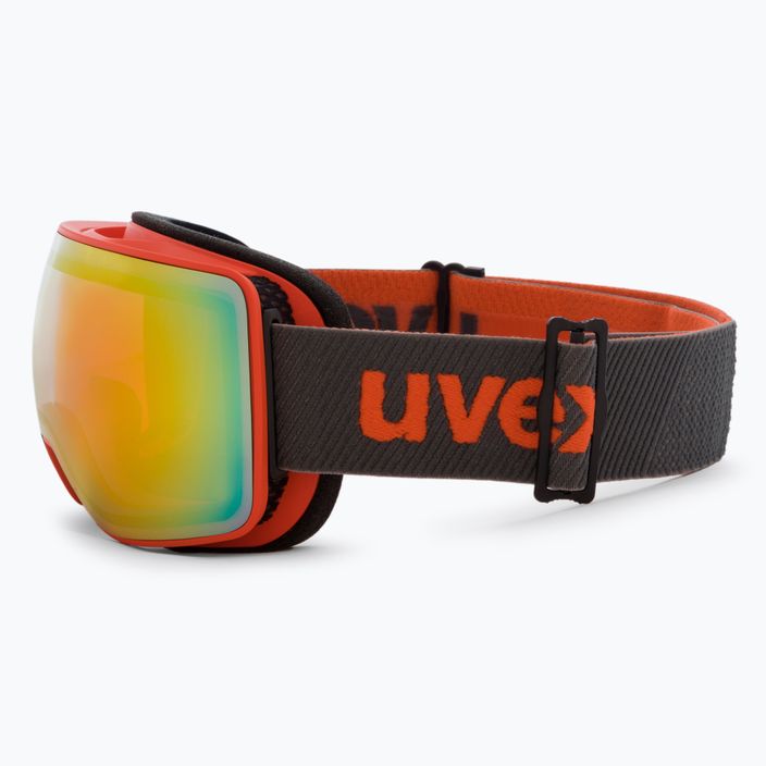 Occhiali da sci UVEX Compact FM arancione mat/specchio rosa arcobaleno 4