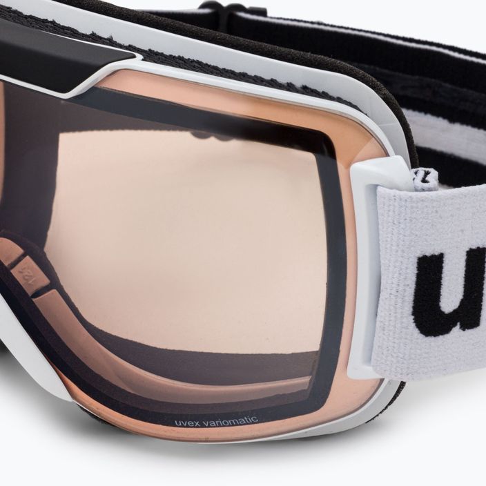 UVEX occhiali da sci da discesa 2000 V bianco/argento specchiato variomatic 5