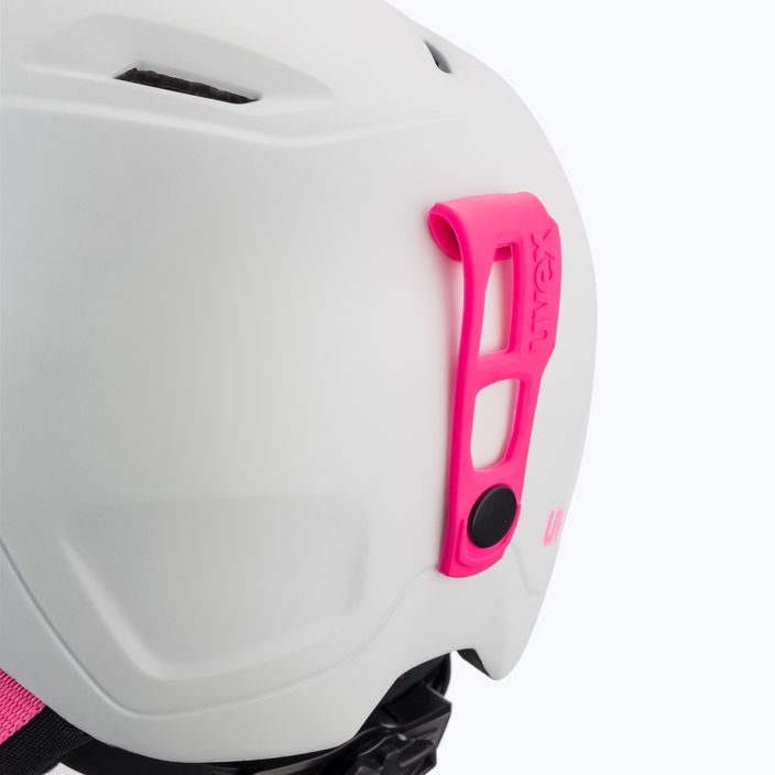 Casco da sci per bambini UVEX Heyya Pro bianco rosa opaco 6