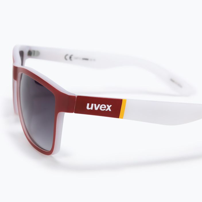 Occhiali da sole UVEX Lgl 39 red mat white/litemirror silver degrade 4