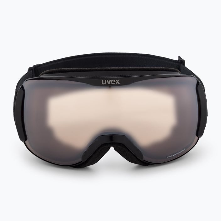 Occhiali da sci UVEX Downhill 2100 V nero/argento specchiato variomatic/chiaro 2