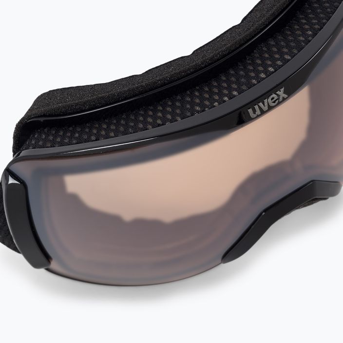 Occhiali da sci UVEX Downhill 2100 V nero/argento specchiato variomatic/chiaro 5