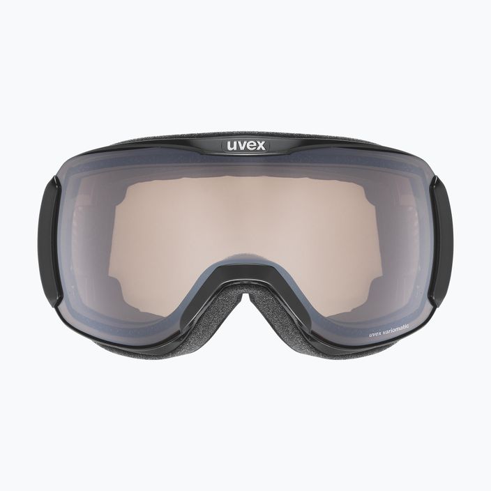 Occhiali da sci UVEX Downhill 2100 V nero/argento specchiato variomatic/chiaro 6