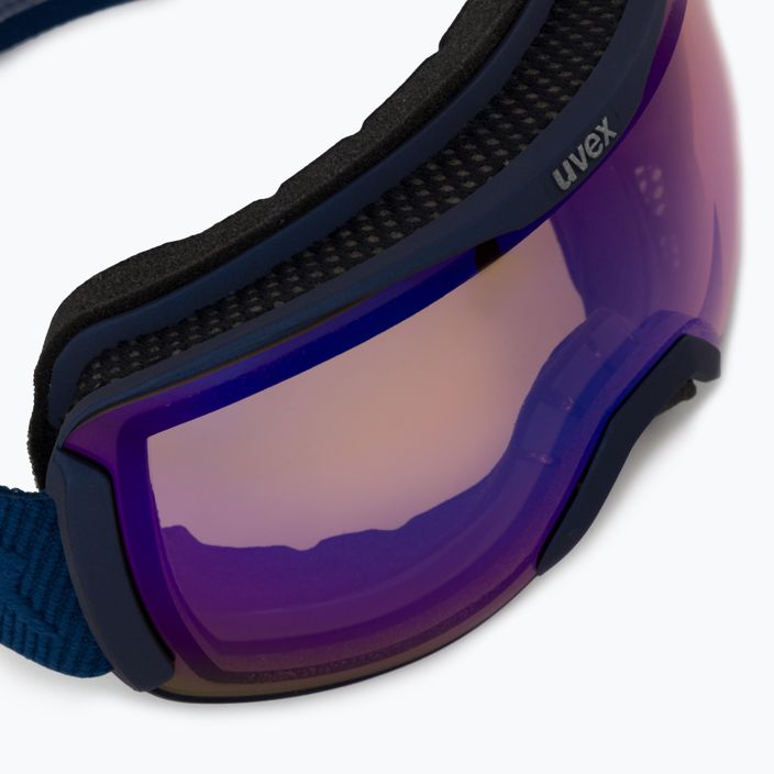UVEX Downhill 2100 V occhiali da sci navy matt/blu specchiato variomatic/clear 5