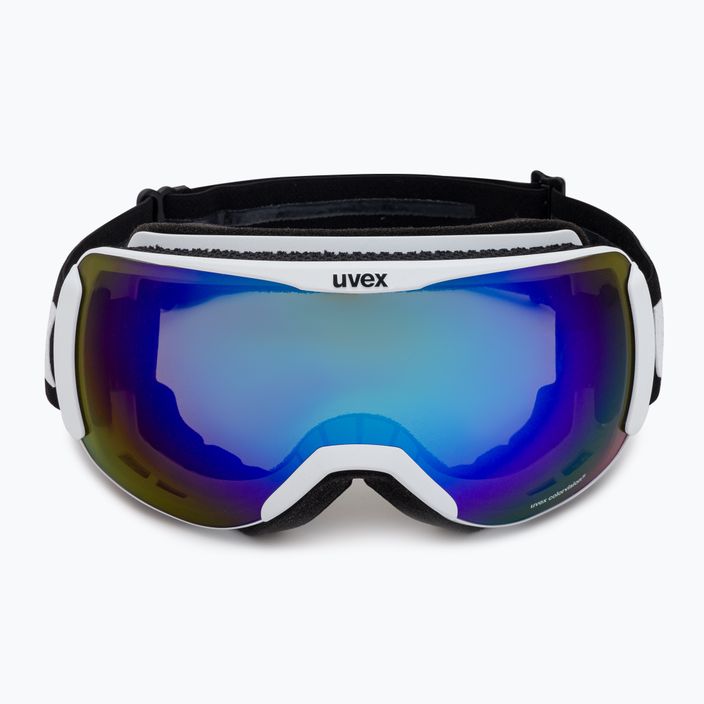 UVEX Downhill 2100 CV occhiali da sci bianco mat/specchio blu colorvision verde 2