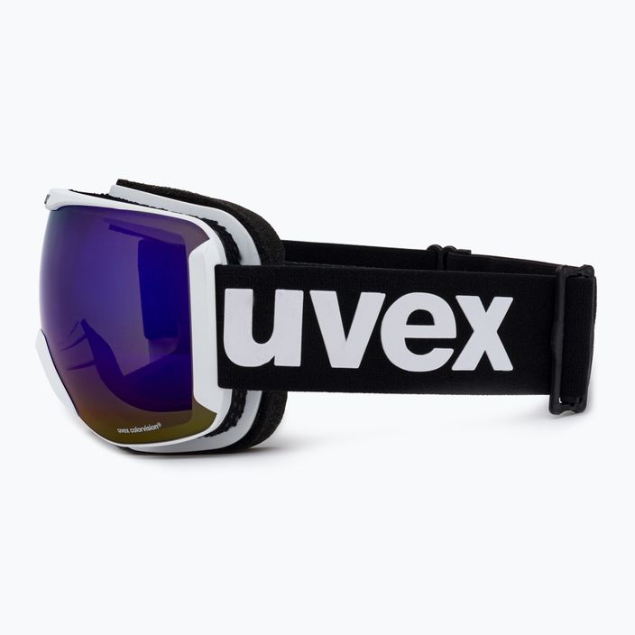 UVEX Downhill 2100 CV occhiali da sci bianco mat/specchio blu colorvision verde 4