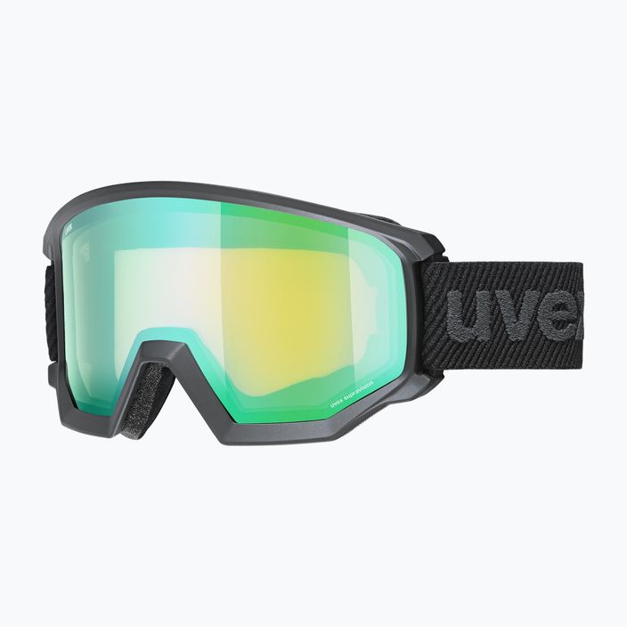 UVEX occhiali da sci Athletic FM nero opaco/verde specchio lasergold lite 7