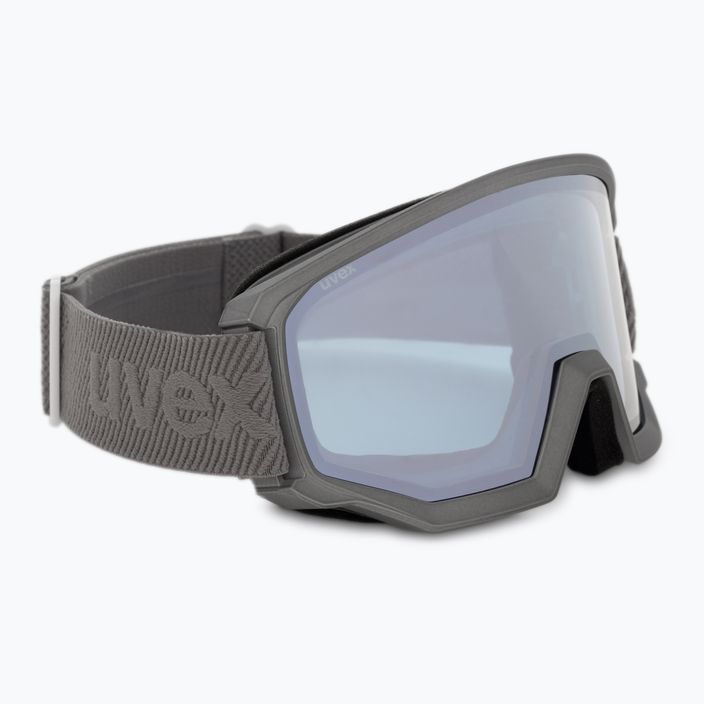 UVEX Athletic FM occhiali da sci rhino mat/specchio argento blu