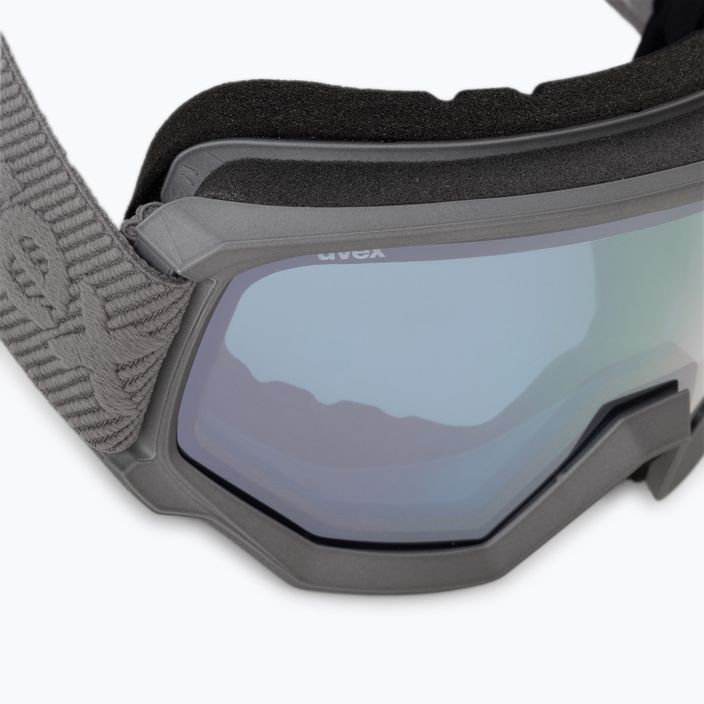 UVEX Athletic FM occhiali da sci rhino mat/specchio argento blu 5