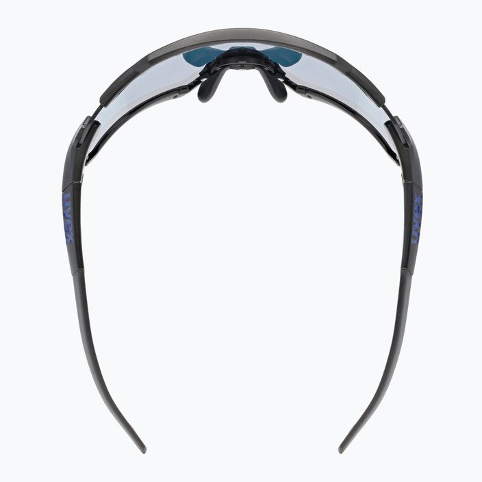 Occhiali da sole UVEX Sportstyle 228 nero opaco/blu specchiato 6