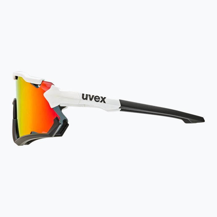 Occhiali da sole UVEX Sportstyle 228 bianco nero/rosso specchiato 9