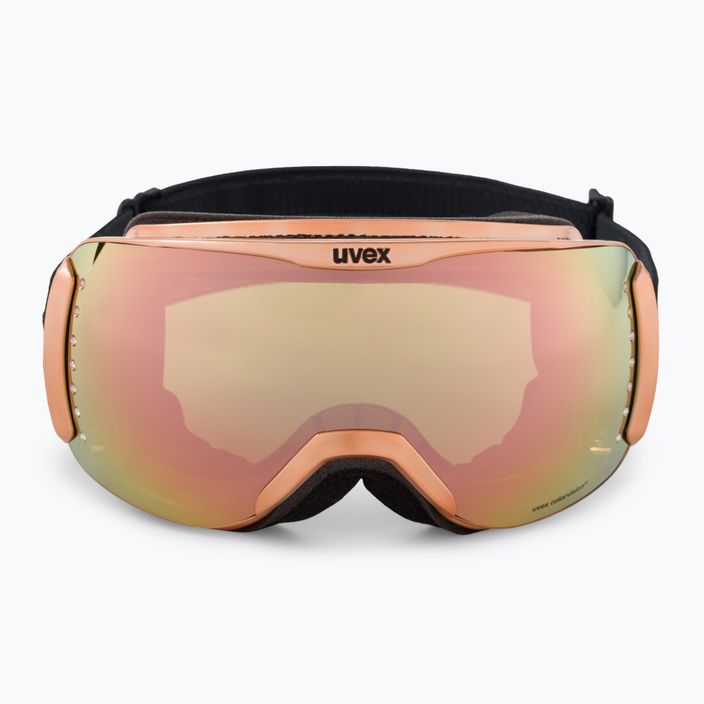 UVEX occhiali da sci Dh 2100 WE rosa cromato/rosa specchiato verde 2