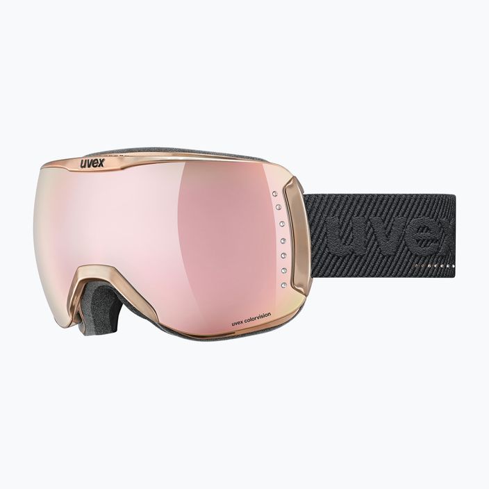 UVEX occhiali da sci Dh 2100 WE rosa cromato/rosa specchiato verde 7