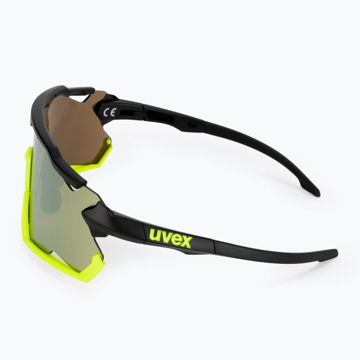 Occhiali da sole UVEX Sportstyle 228 nero giallo opaco/giallo specchiato 4