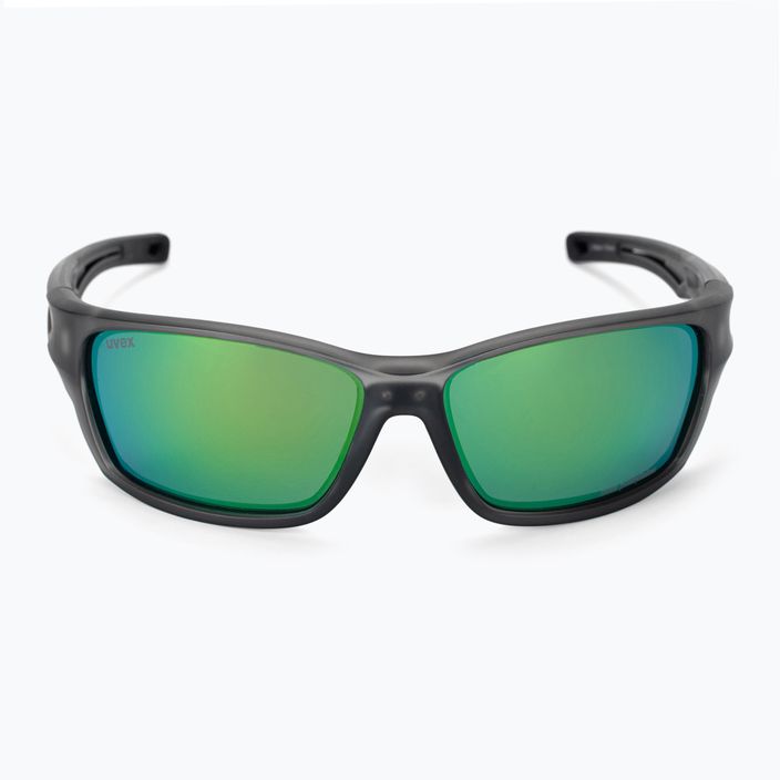 UVEX occhiali da sole Sportstyle 232 P smoke mat/polavision mirror green 3