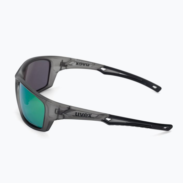 UVEX occhiali da sole Sportstyle 232 P smoke mat/polavision mirror green 4