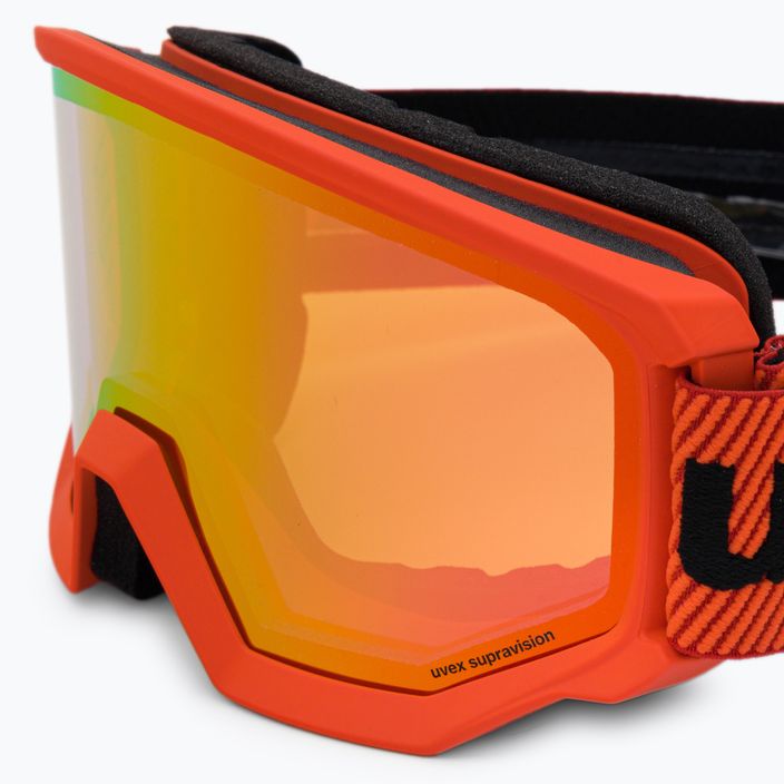 UVEX occhiali da sci Athletic FM fierce red mat/mirror orange 5