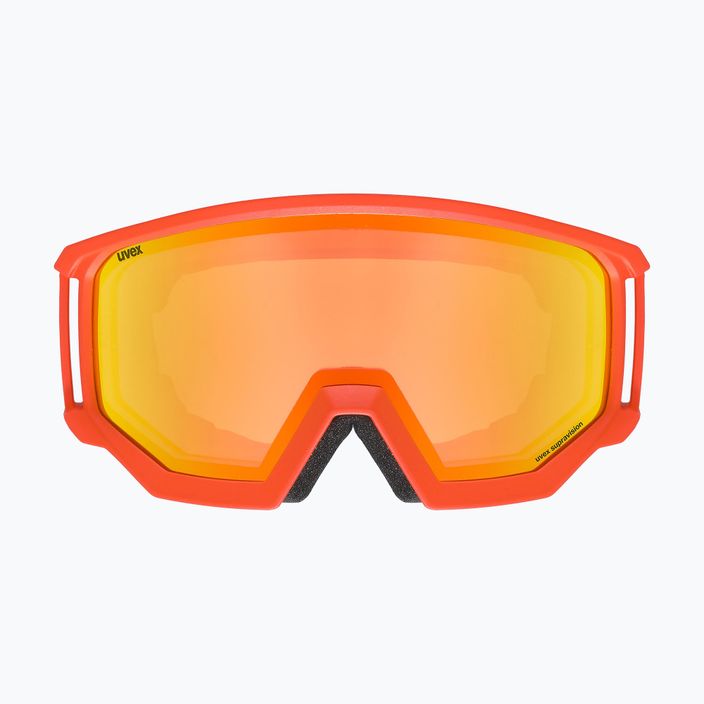 UVEX occhiali da sci Athletic FM fierce red mat/mirror orange 6