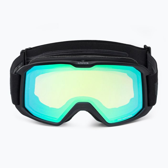 UVEX occhiali da sci Elemnt FM nero mat/specchio verde lasergold lite 2