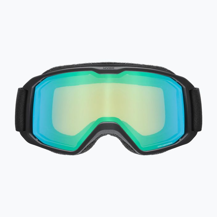 UVEX occhiali da sci Elemnt FM nero mat/specchio verde lasergold lite 8