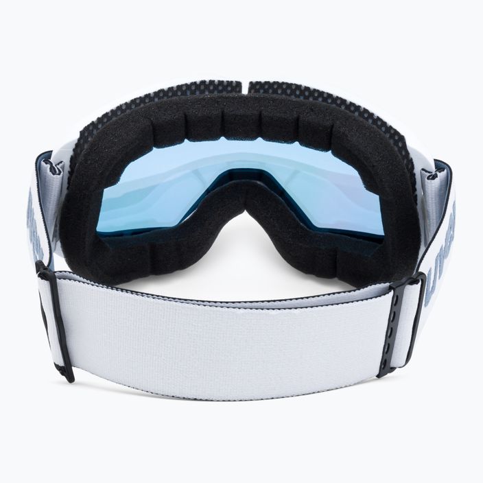 UVEX Elemnt FM occhiali da sci bianco opaco/argento specchiato blu 3