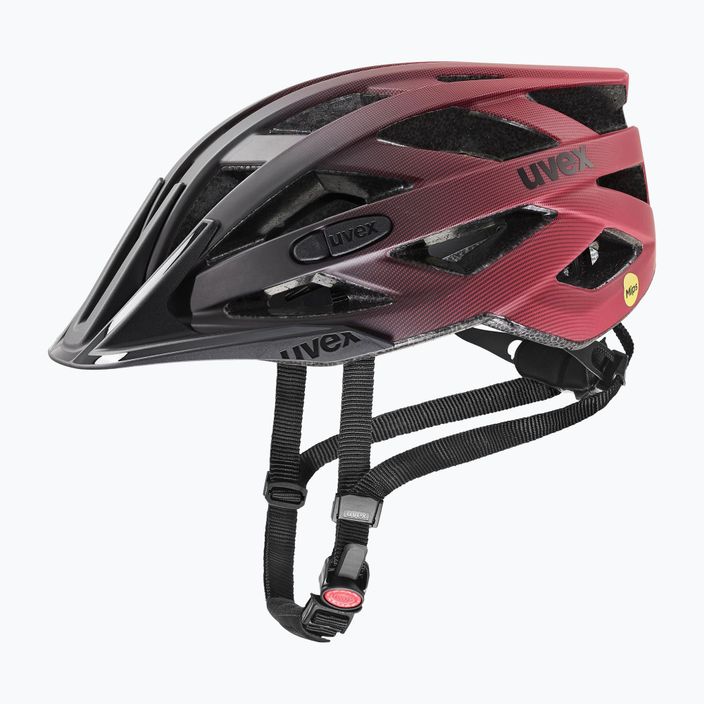 UVEX Urban I-vo CC MIPS casco da bici nero/rosso 6
