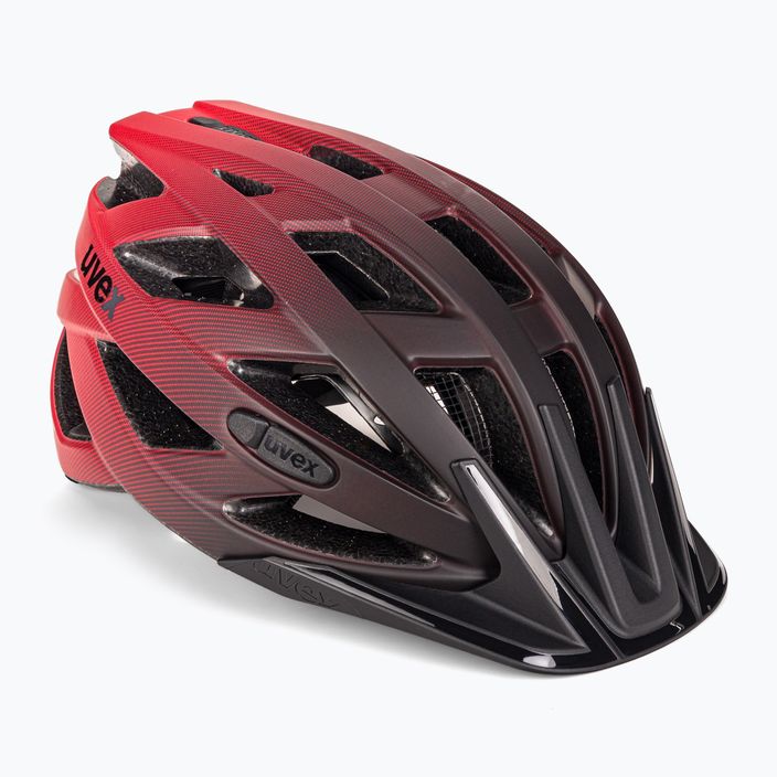UVEX Urban I-vo CC MIPS casco da bici nero/rosso