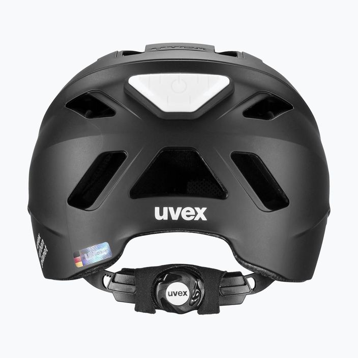 UVEX Urban Planet LED casco da bicicletta nero opaco 9