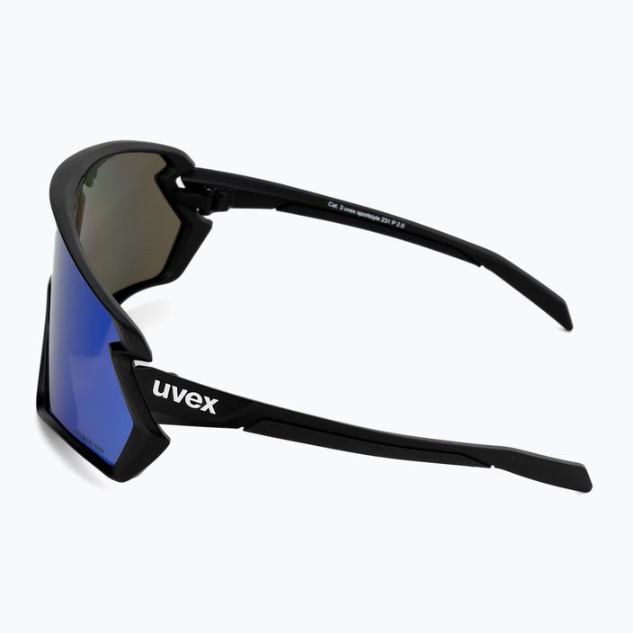 Occhiali da sole UVEX Sportstyle 231 2.0 P nero opaco/blu specchiato 4