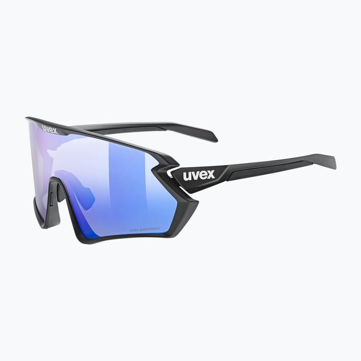 Occhiali da sole UVEX Sportstyle 231 2.0 P nero opaco/blu specchiato 5