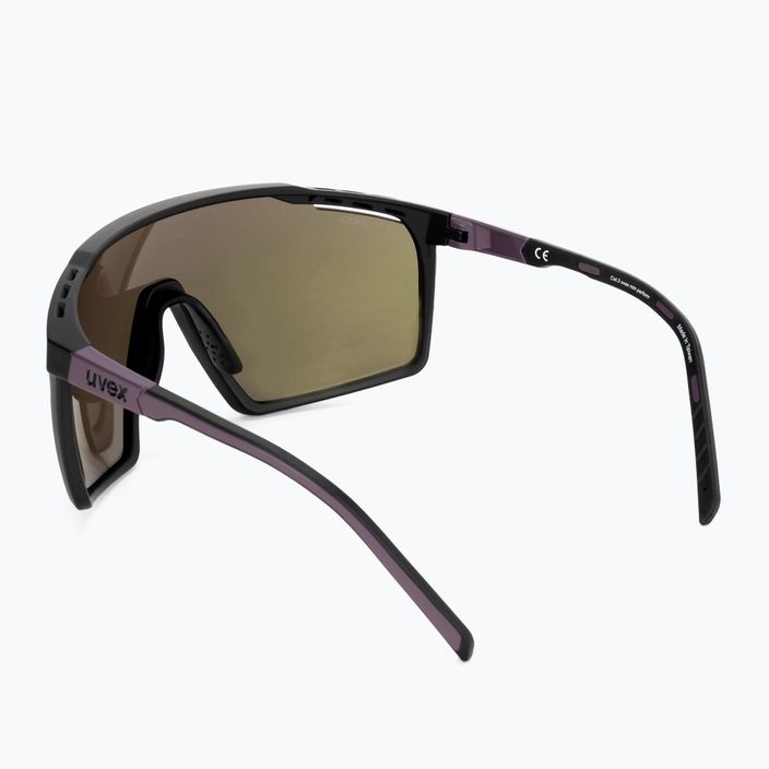 Occhiali da sole UVEX Mtn Perform black purple mat/mirror purple 2