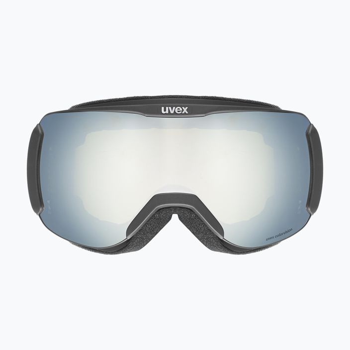UVEX Downhill 2100 CV occhiali da sci nero opaco/bianco specchiato/verde Colorvision 2