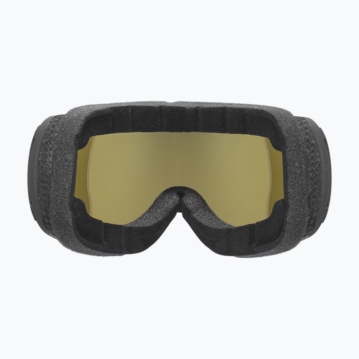 UVEX Downhill 2100 CV occhiali da sci nero opaco/bianco specchiato/verde Colorvision 3